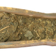 The opened coffin.